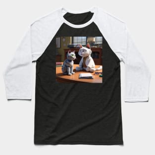 Psycho-furr-apy: Dr. Weitz's Cat Chronicles Baseball T-Shirt